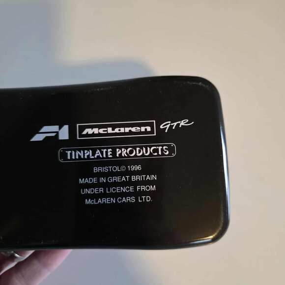 Vintage Tinplate Products McLaren F1 GTR Racing Collectible Tin - Picture 4 of 7